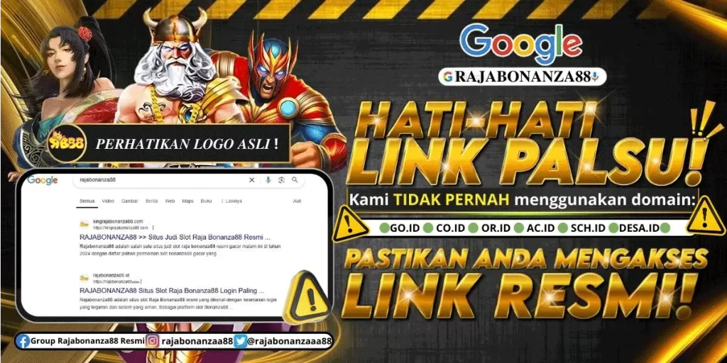 Differences between the official Rajabonanza88 site and fake phishing sites - Avoid scam links!